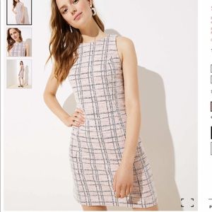 Loft pink sleeveless dress size 6